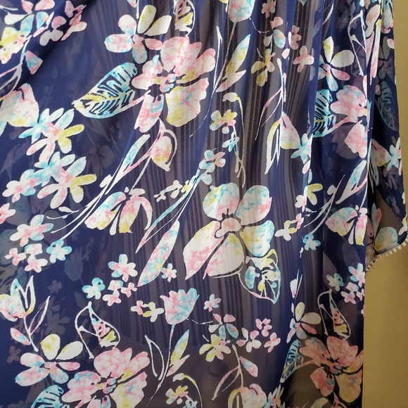 FOREVER 21 FLORAL KIMONO/coverup size S - Picture 5 of 7